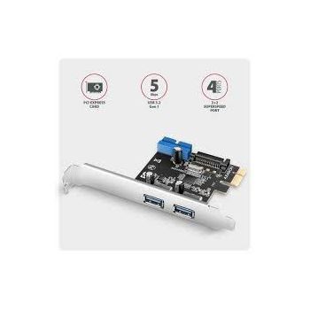 CON PCIe -> ext. USB 3.2 Gen1 x2, int. USB 19pin, PCEU-232RS, AXA
