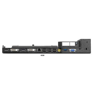 REFURBISHED - Docking Station Lenovo ThinkPad Mini Dock Plus Series 3, USB 3.0 (4338) - GRADE A (JAMSTVO: 12 MJ.)