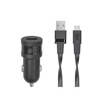 Auto punjač RivaPower VA4211 BD1 Black 1A / 1xUSB + kabel microUSB 1.0m