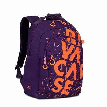 Ruksak RivaCase 30L Heide 5430 violet/orange Urban backpack