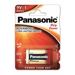 PANASONIC baterije 6LR61PPG/1BP Alkaline Pro Power