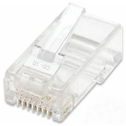 LAN konektor, RJ45 Cat.5e, UTP, pakiranje 100kom., za stranded kabel