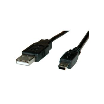 Roline USB2.0 kabel, TIP A(M) na Mini USB 5-pin(M), 1.8m