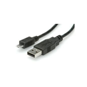 Roline USB2.0 kabel TIP A(M) na Micro USB B(M), 0.8m