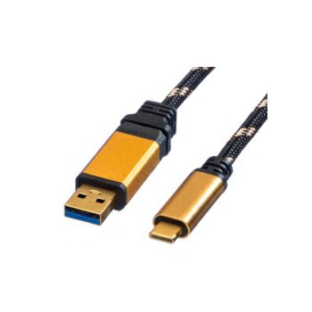 Roline GOLD USB3.1 Gen2 kabel TIP A-C M/M, 1.0m