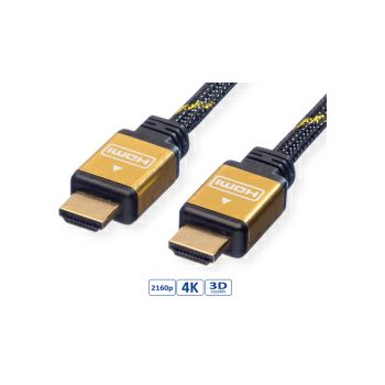 Roline GOLD HDMI kabel sa mrežom, HDMI M - HDMI M, 1.0m