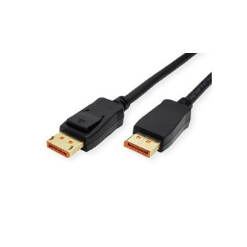 Roline Display port 2.1 10K, 60Hz, 54Gbit, UHBR13.5, DP-DP, M/M, 2m, crni