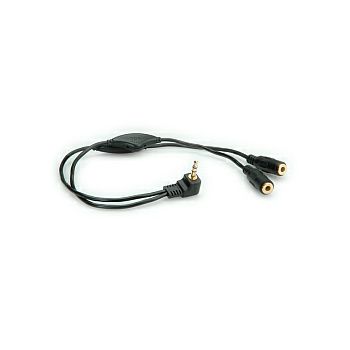 Roline Audio Y kabel, 3.5mm Stereo M / 2×3.5mm Stereo F, kontrola glasnoće