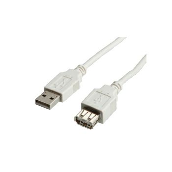 Roline VALUE USB2.0 kabel TIP A-A M/F, 1.8 m (produžni)