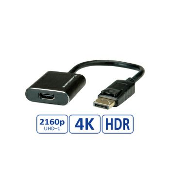 Roline adapter DisplayPort(M) na HDMI(F) v1.4, aktivni, 4K@60Hz