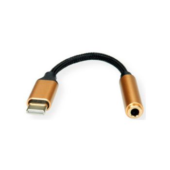Roline GOLD adapter USB-C - 3.5mm audio, M/F, 0.13m