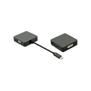 Roline VALUE adapter USB3.1 Type C - VGA/DVI/HDMI/DP