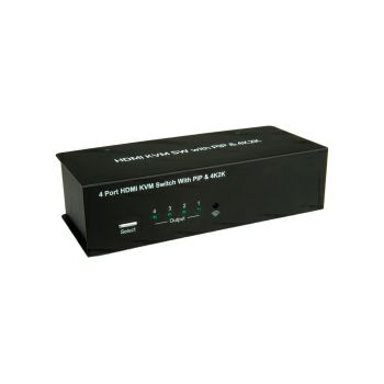 Roline VALUE KVM preklopnik, 1 korisnik - 4 računala, HDMI 4K2K/USB/Audio/USB Hub