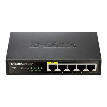 D-LINK 5-Port Fast Ethernet 1PoE Desktop
