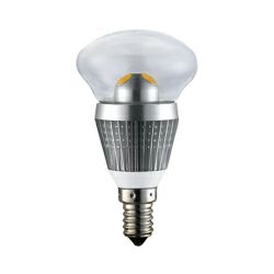 EcoVision LED žarulja gljiva, E14, 3W, 230lm, 2700K, topla bijela, dimabilna, srebrna