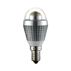 EcoVision LED žarulja E14 kugla, 3W, 230lm, 2700K, topla-bijela, dimmable, srebrna