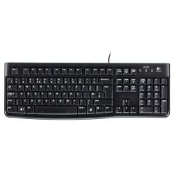 Logitech K120 tipkovnica, USB, OEM, crna (920-002642)