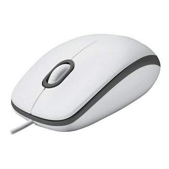 LOGI M100 Mouse White USB - EMEA