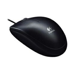 Logitech B100 optički miš, USB, crni (910-003357)