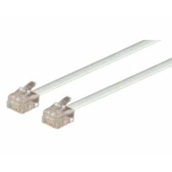 Telefonski kabel 2×RJ12, 1.8m, sivi (bulk)