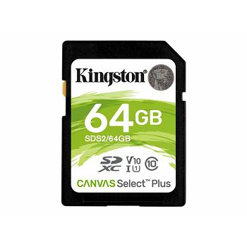 KINGSTON 64GB SDXC Canvas Select Plus
