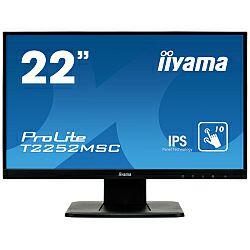 IIYAMA 22" ProLite T2252MSC-B1 (21.5") Full HD OGS-PCAP 10P Touchscreen IPS, 7ms, 250cd/m2, 1000:1, zvučnici, VGA/HDMI/DP, crni