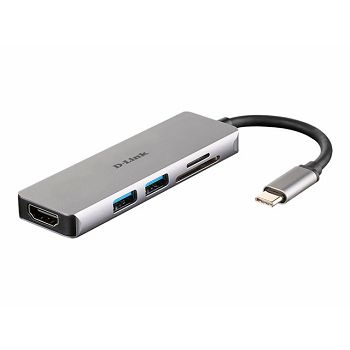 D-LINK USB-C 5-port USB 3.0 hub HDMI