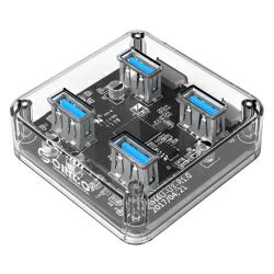 Orico 4-portni USB3.0 hub, prozirni (ORICO MH4U-U3-03-CR)