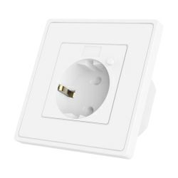 WOOX WiFi Smart zidna utičnica, 250VAC 10A 2300W, Tuya smart app, glasovna kontrola - Alexa & Google Assistant, Wi-Fi kontrola, Timer/Schedule postavke