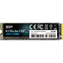 Silicon Power A60 256GB PCIe Gen3 x 4 & NVMe 1.3, SLC, R/W: 2200/1600MB/s