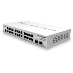 Mikrotik Cloud Router Switch CRS326-24G-2S+IN, 800 MHz CPU, 512MB RAM, 24xG-LAN, 2xSFP+ cage, RouterOS L5 or SwitchOS (dual boot), desktop kućište, PSU