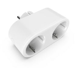 WOOX WiFi Smart dupla utičnica, 16A/3680W, WooxHome app, glasovna kontrola - Alexa & Google Assistant, Wi-Fi kontrola