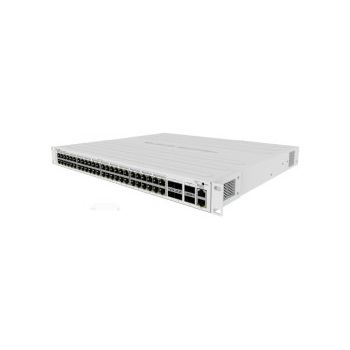 Mikrotik Cloud Router Switch CRS354-48P-4S+2Q+RM, 48xG-LAN (svi PoE-out), 4x10G SFP+, 2x40G QSFP+ cages, RouterOS L5, 1U rackmount, 750W PSU