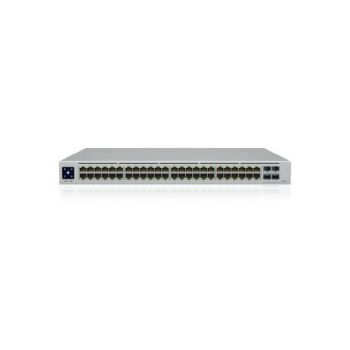 Ubiquiti UniFi Managed 48-port Gigabit PoE+ Switch, 4×10G SFP+, Touchscreen LCD, Rackmount, 600W (USW-PRO-48-POE-Gen2)