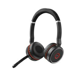 Jabra Evolve 75 BT4.2 naglavne bežične slušalice sa mikrofonom, HD zvuk, eliminacija buke, crne