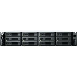 Synology RS2421+ RackStation 12-bay NAS server, AMD Ryzen V1500B, 4GB DDR4, Hot-Swap HDD, 4×G-LAN, Link Aggregation, Wake on LAN/WAN