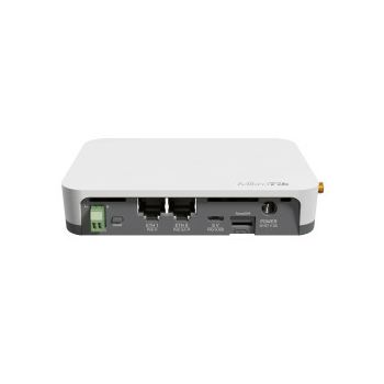 Mikrotik KNOT LR8 kit - IoT Gateway, 650MHz CPU, 64MB RAM, 2×10/100Mbps (PoE-in/PoE-out) 2.4Ghz 802.11b/g/n Dual Chain, R11e-LoRa8 card (863-870MHz 14dBm), BT5.2, GPS, microUSB, RouterOS L4