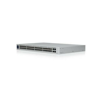 Ubiquiti UniFi Managed 48-port Gigabit Switch (32-port PoE), 4×SFP, Touchscreen LCD, Rackmount, 195W (USW-48-PoE)