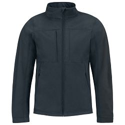 Jakna zip muška B&C Hooded Softshell tamno plava XL!!