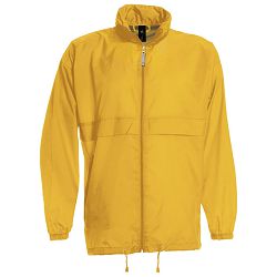 Vjetrovka s kapuljačom zip B&C Sirocco zlatna žuta L