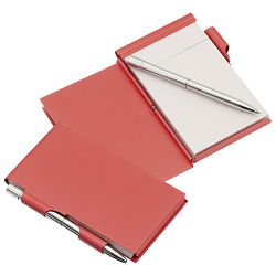 Notes A6 u aluminijskom okviru sa olovkom kemijskom crveni