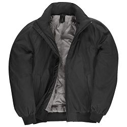 -Jakna zip muška B&C Crew Bomber crna 3XL