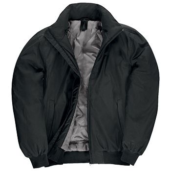 -Jakna zip muška B&C Crew Bomber crna S