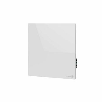 AENO Premium Eco Smart Quadro Wall Heater, 500W, 50x50 cm., Tempered glass, Infrared+convection heating type, LED display Plug type: Europe (E/F type), WHITE, Made in Poland