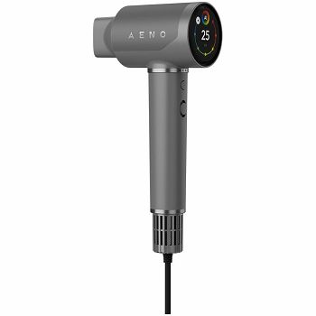 High Speed Hair Dryer, Grey, 220V-240V~50-60Hz, 1500W, Voice Control, Ionizer, Touch LCD, Infrared Nursing, Infrared Distance Protection, AI Control, Gravity Sensor 110000RPM, Noise less than 67dB