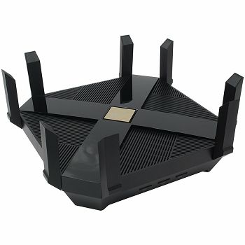 AX6000 Dual Band Wireless Gigabit Router, Next-Gen Gigabit Wi-Fi 6, 1148 Mbps at 2.4G and 4804 Mbps at 5G, 1.8 GHz Quad-Core CPU, 1*2.5Gbps WAN port + 8 Giga LAN ports, 1 type A USB 3.0 and 1 Type C U