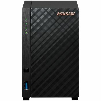 ASUSTOR NAS AS1102TL Drivestor2 Lite 2x 3.5 - 1x 1Gbe Realtek QuadCore RTD1619B 1.7GHz 1GB single PSU desktop