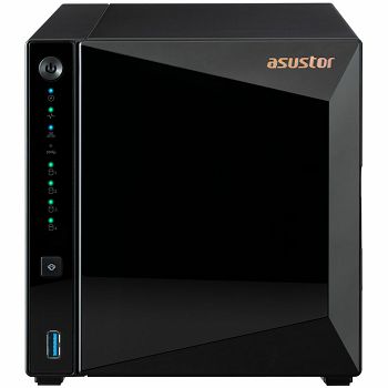 ASUSTOR NAS AS3304Tv2 Drivestor4 Pro Gen2 4x 3.5" - 1x 2.5Gbe Realtek QuadCore RTD1619B 1.7GHz 2GB single PSU desktop