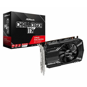 Asrock Radeon RX 6400 Challenger ITX 4G, 4GB GDDR6