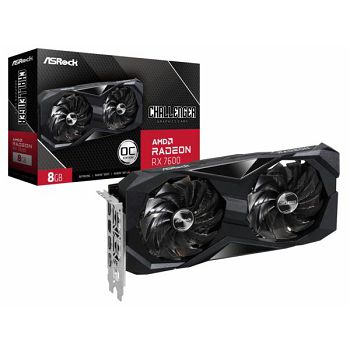 Asrock Radeon RX 7600 Challenger 8GB OC, 8GB GDDR6